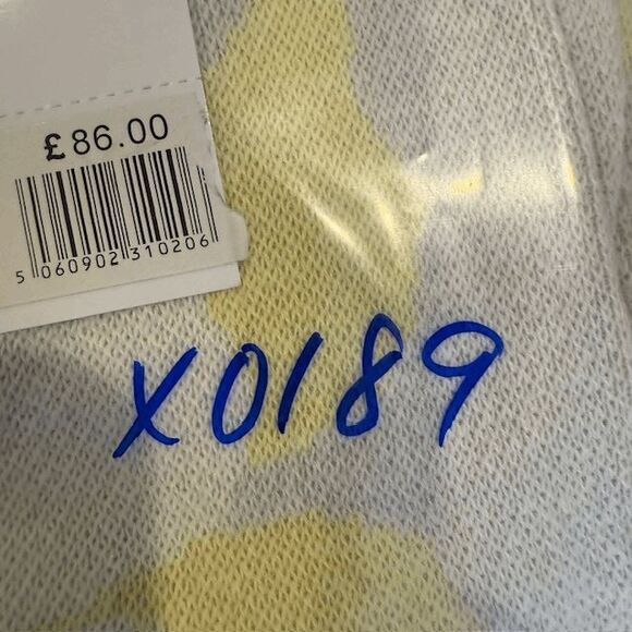 NWT House of Sunny Hibiscus Aarons Knit Floral Pants Yellow Blue Vol 18 Size 4 - Picture 14 of 14